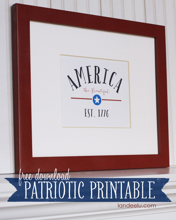 Free Fourth of July printable