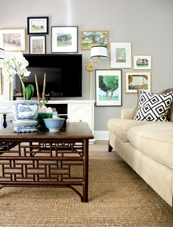 Ideas for decorating around the TV