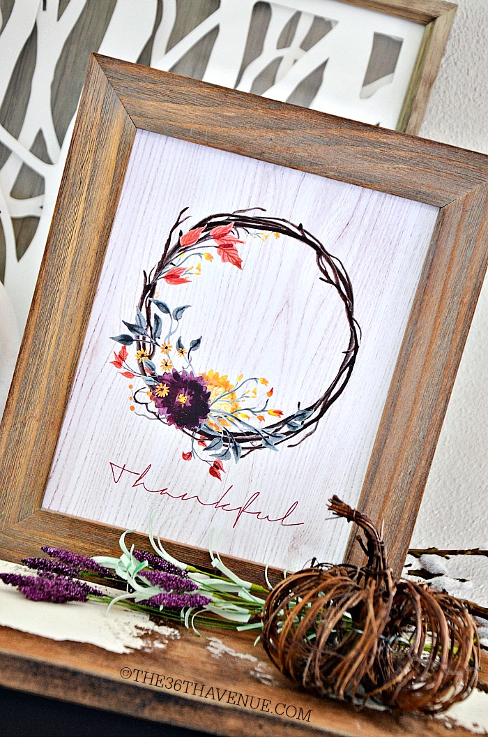 thankful fall printable