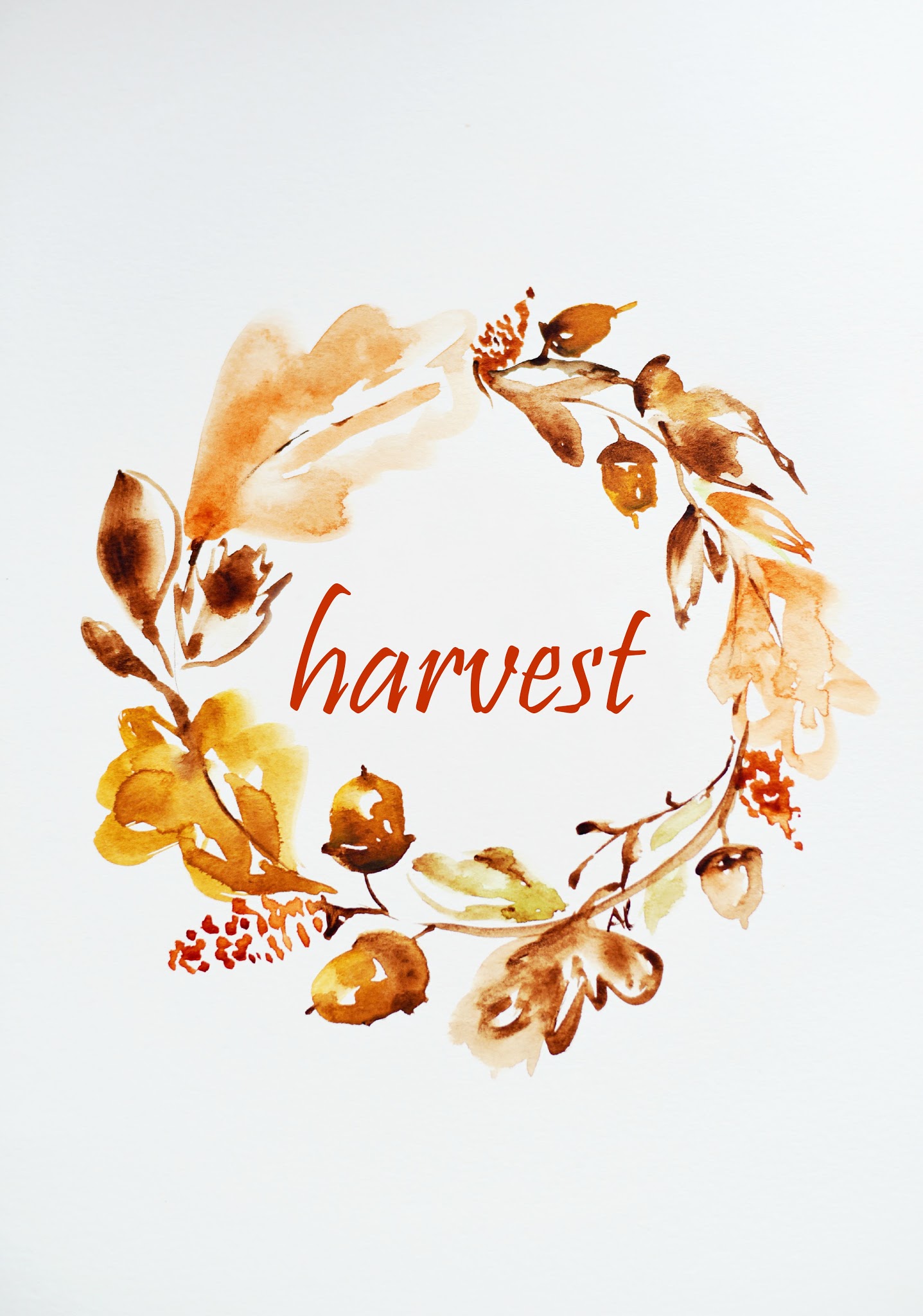 free harvest wreath printable