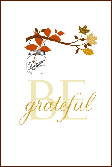 be grateful free fall printable