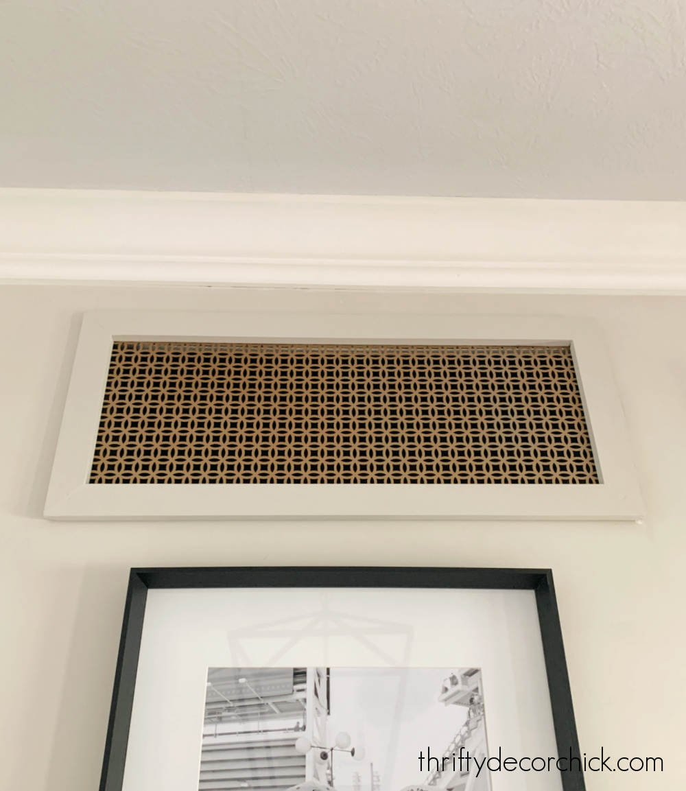 DIY brass wall vent cover
