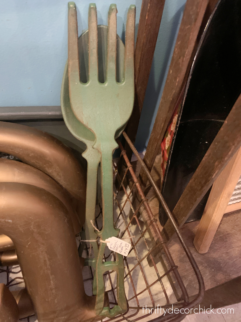 large art fork spoon