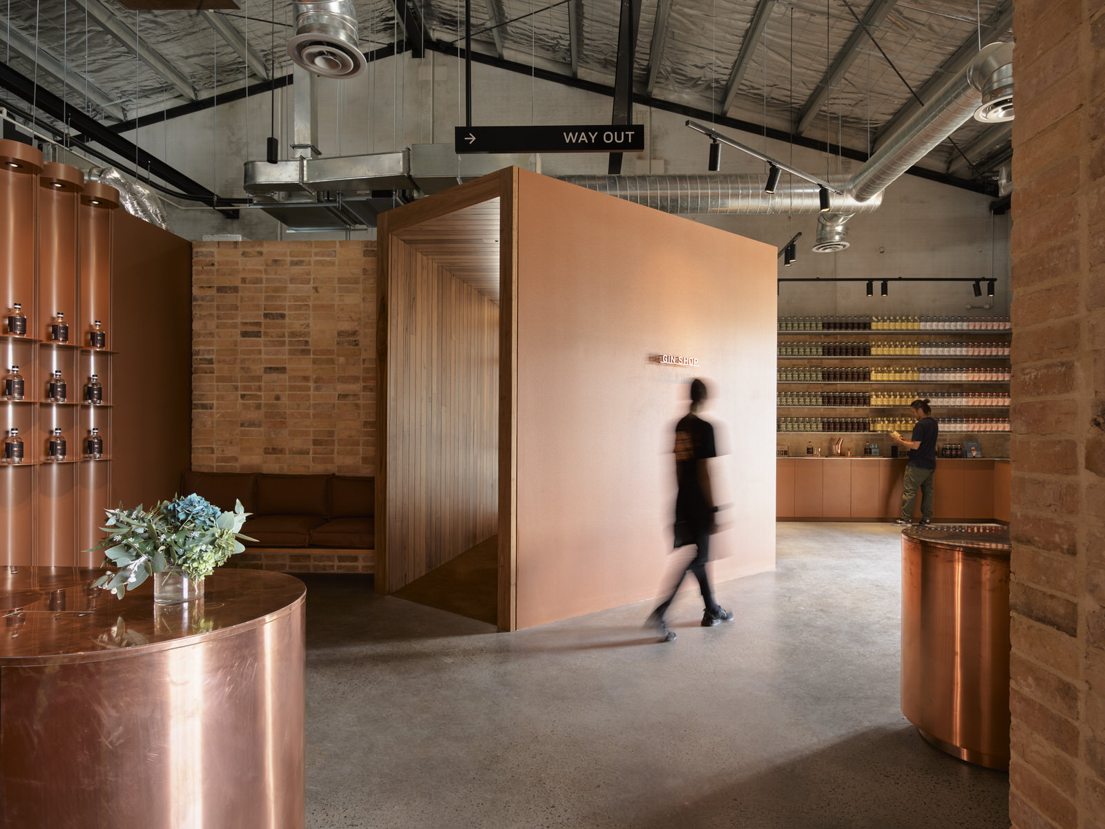 Breathe Architecture Four Pillars Gin Melbourne Sustainable Distillery Welcoming Entrance Beths Bar Photo Anson Smart Yellowtrace 02
