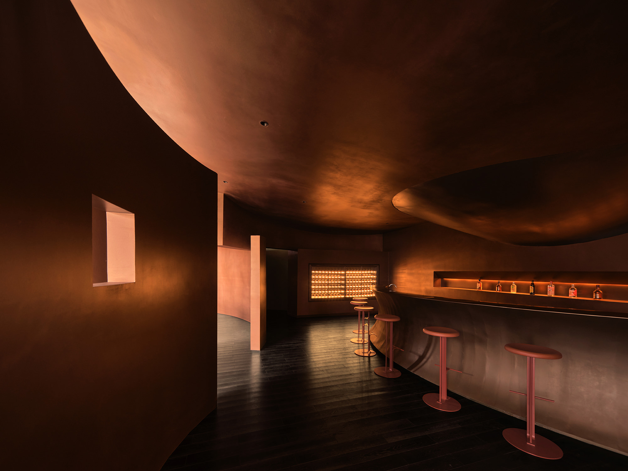 Ad Architecture Black Diamond French Restaurant Nanchong City Bronze Interior Yellowtrace 07