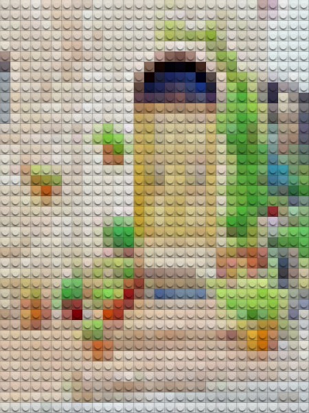 photo turned Lego art