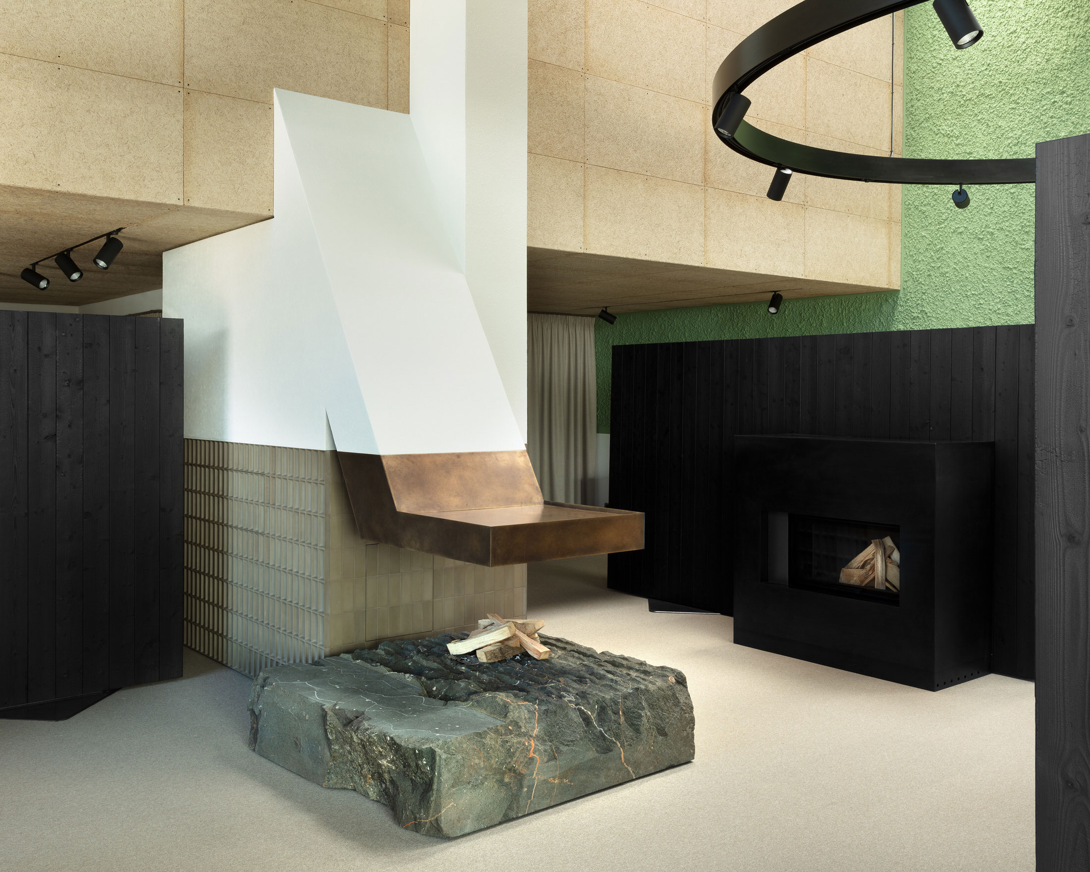 Messner Architects Pohl Fireplace Showroom Italy Photo Karina Castro Yellowtrace 12