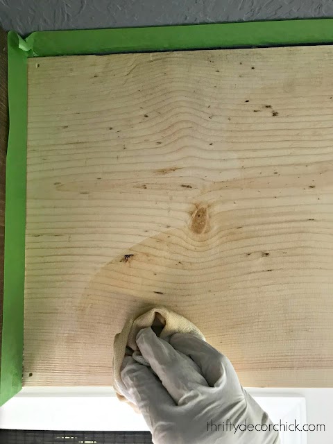 Prepping wood for stain