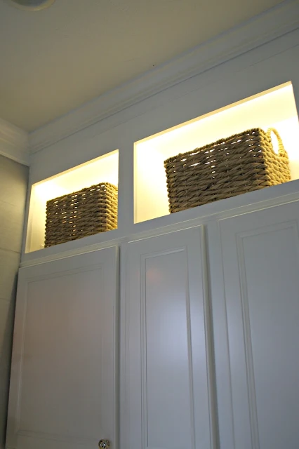 Accent lighting in cabinets