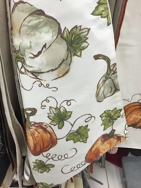 watercolor fall table runner